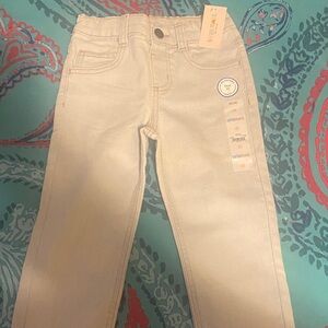 Stylish Cream Kids Jeans